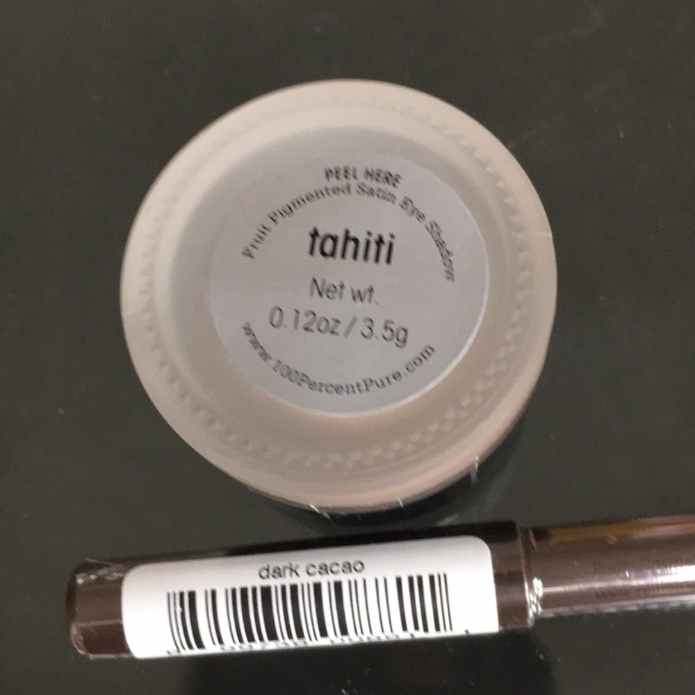 100 % Percent Pure eyeliner and eye shadow NIB